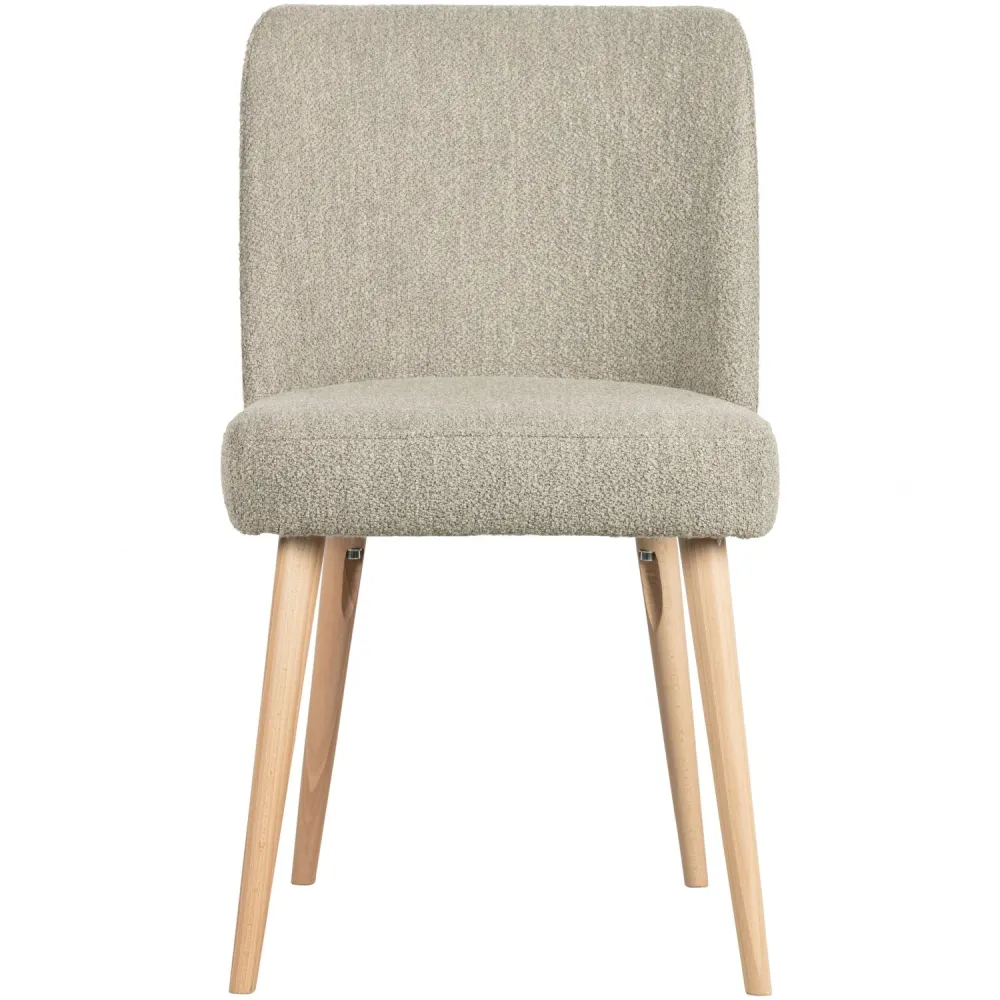vtwonen eetkamerstoelen Force - Naturel - Grijs - Set van 6