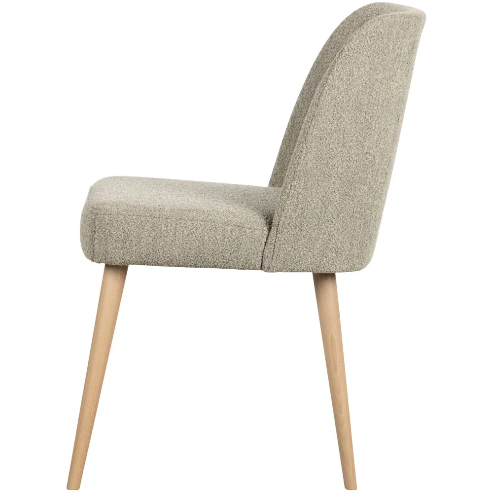 vtwonen eetkamerstoelen Force - Naturel - Grijs - Set van 6