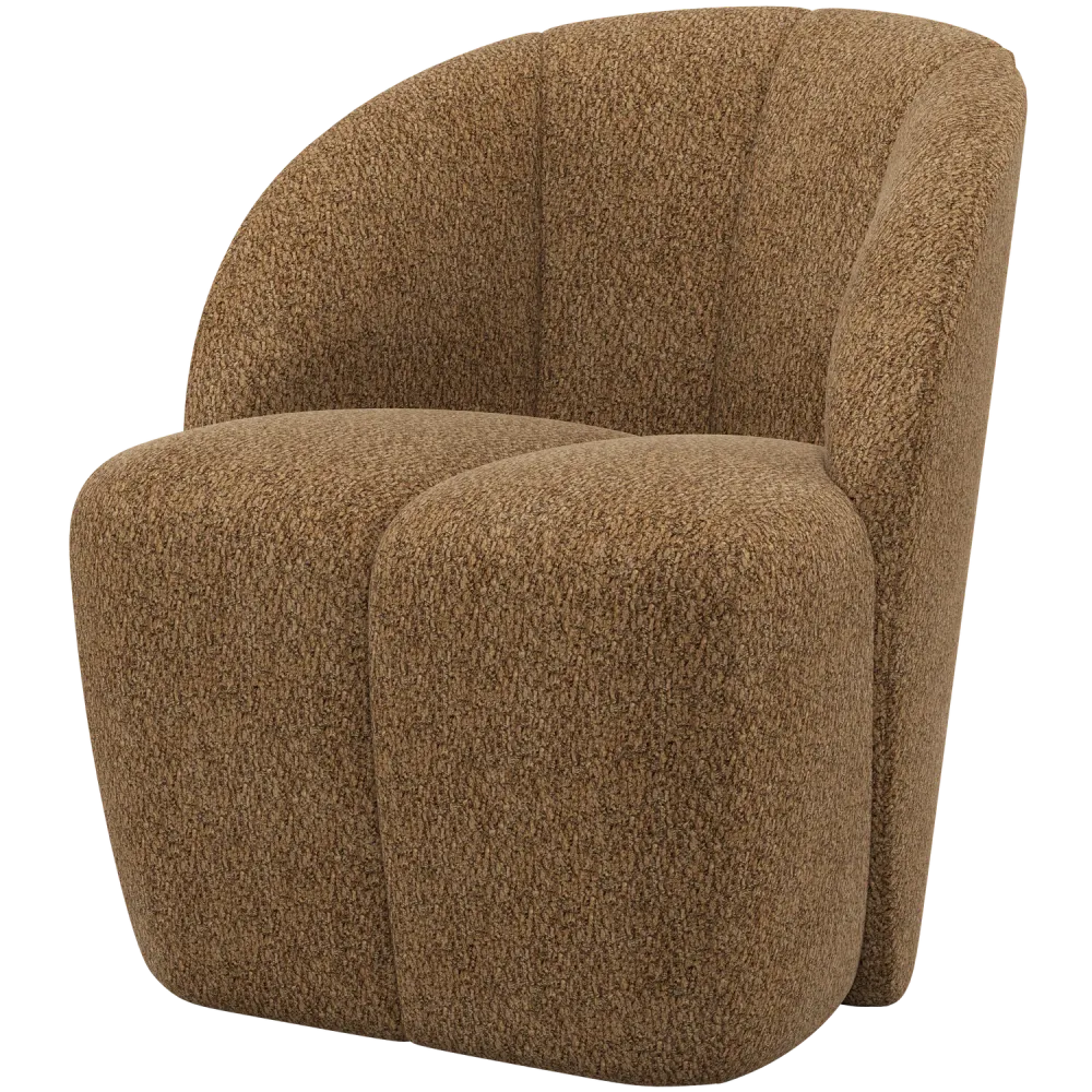 WOOOD draaifauteuil Mojo - Wollig - Honinggeel - 75x68x77
