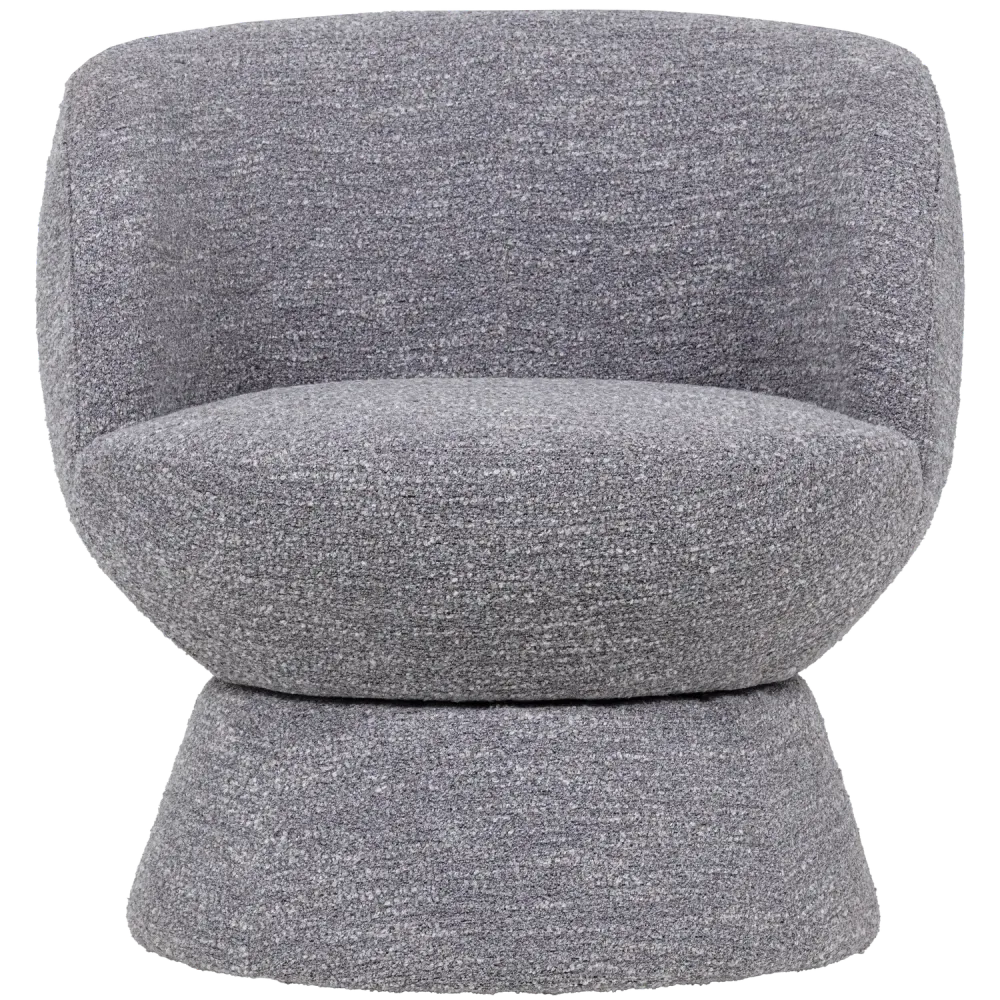 WOOOD draaifauteuil Shuffle - Melange - Grijs - 72x73x71