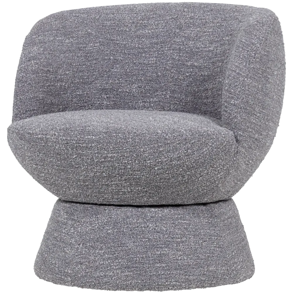 WOOOD draaifauteuil Shuffle - Melange - Grijs - 72x73x71