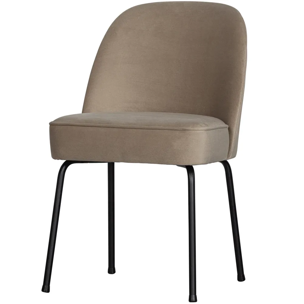WOOOD eetkamerstoelen Vogue - Fluweel - Khaki - Set van 6