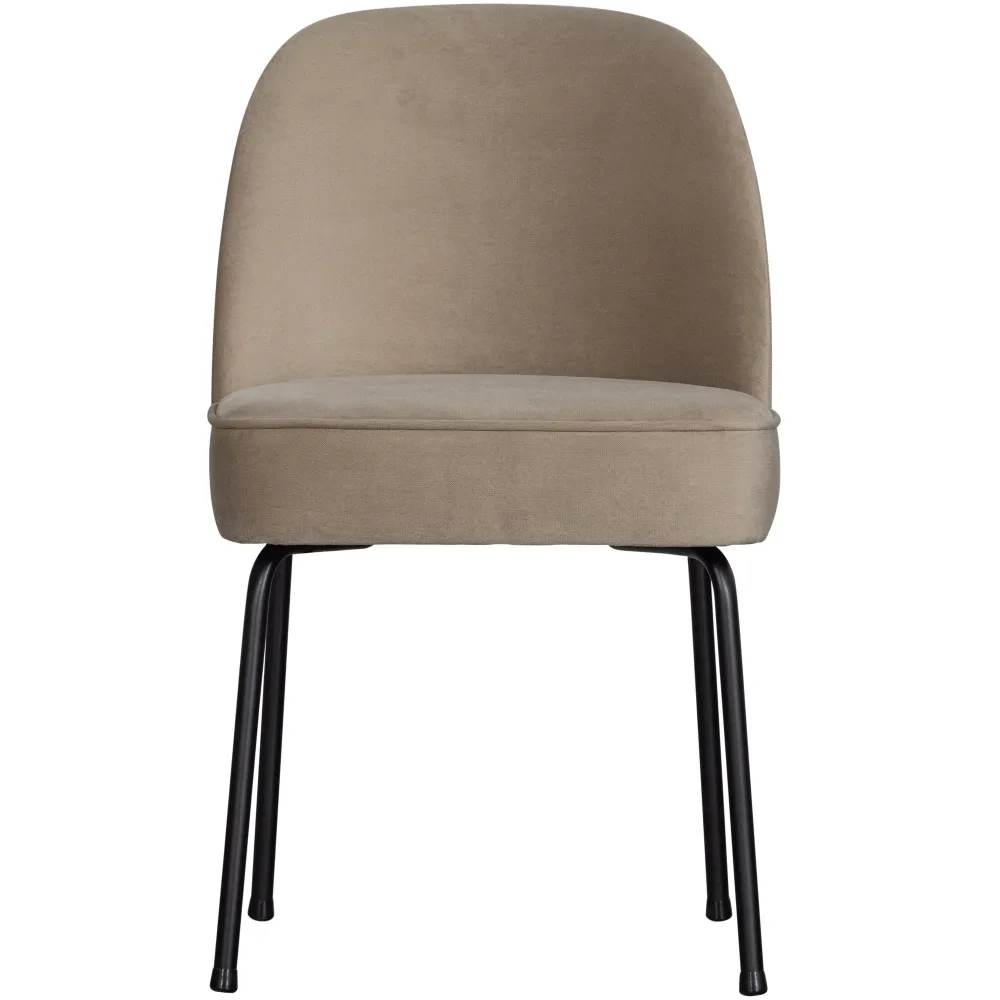 WOOOD eetkamerstoelen Vogue - Fluweel - Khaki - Set van 6