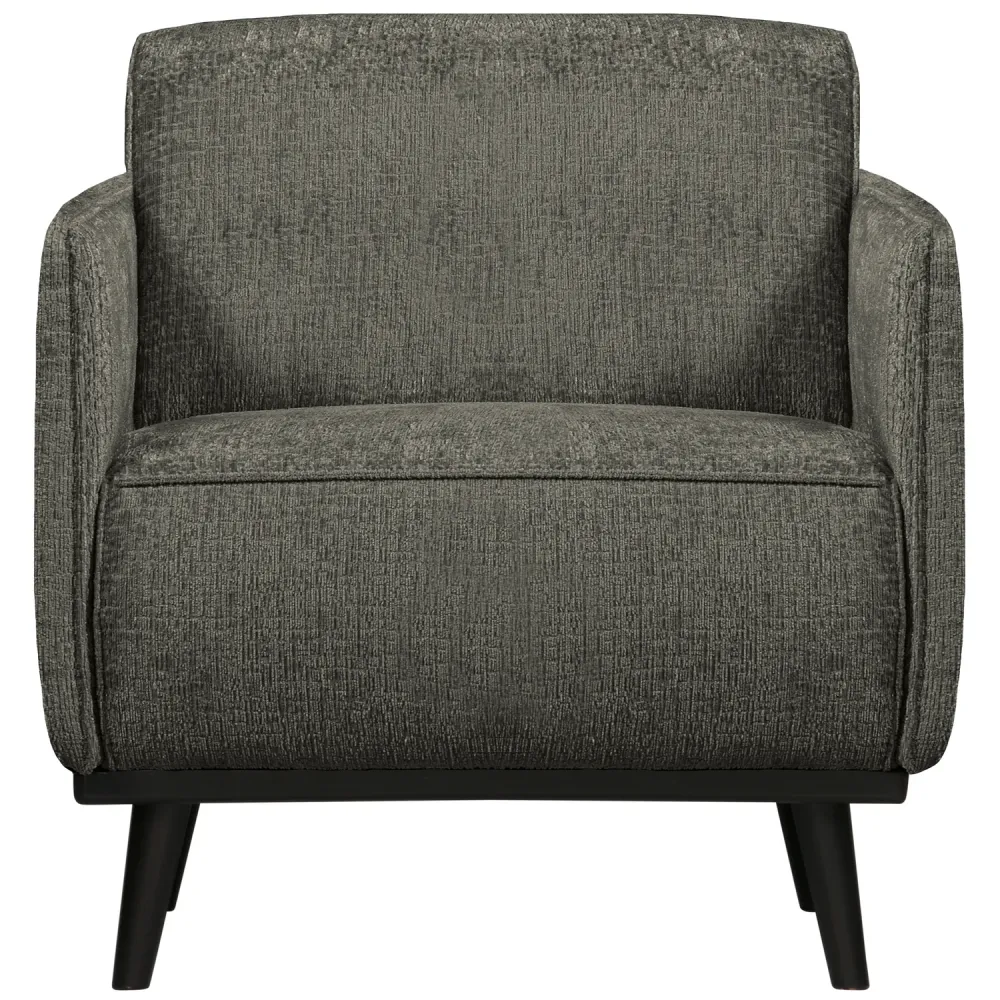 WOOOD fauteuil met arm Statement - Polyester - Frost - 77x72x93