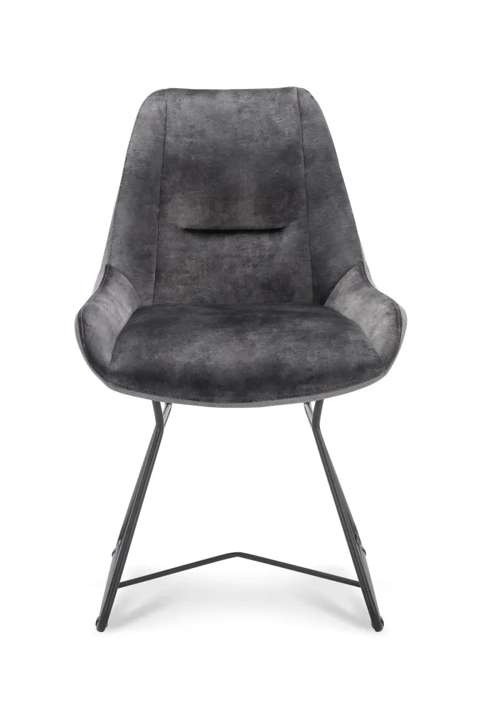Comodo Bolta eetkamerstoel grijs/zwart XL Company
