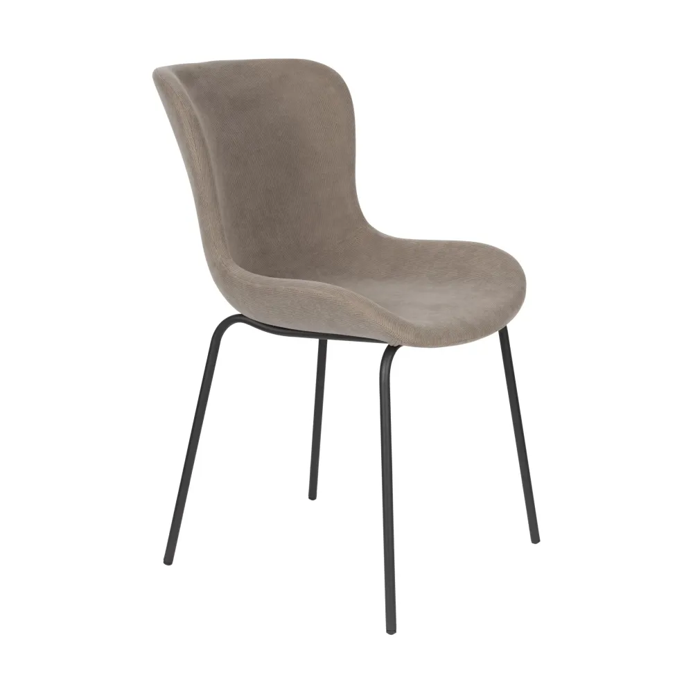 Breeze Junza stoel rib grey Zuiver
