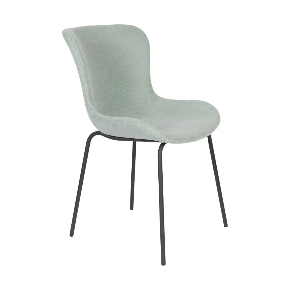 Breeze Junza stoel rib light green Zuiver