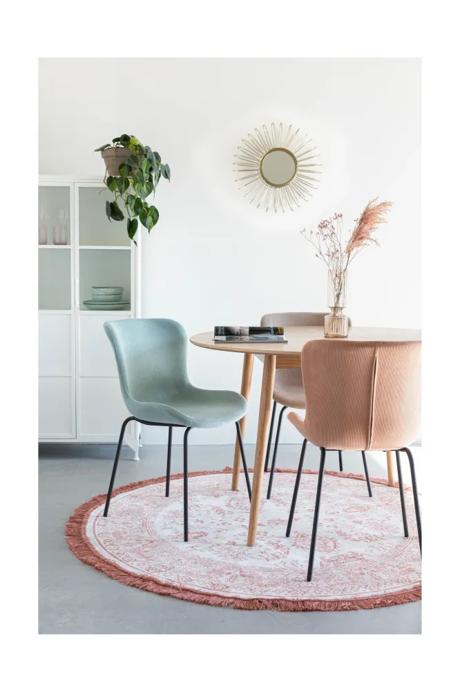 Breeze Junza stoel rib light green Zuiver