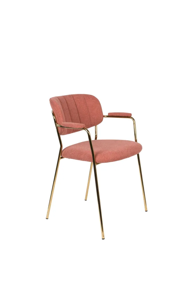 Breeze Ligga armstoel roze Zuiver