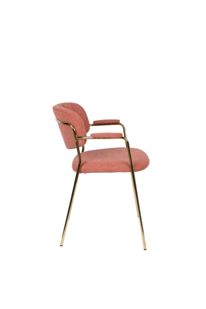Breeze Ligga armstoel roze Zuiver