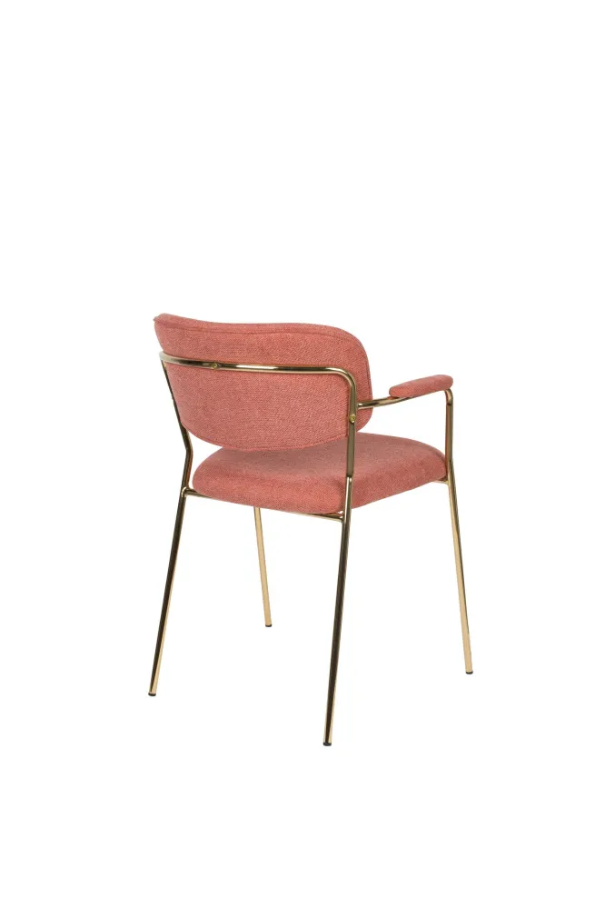 Breeze Ligga armstoel roze Zuiver