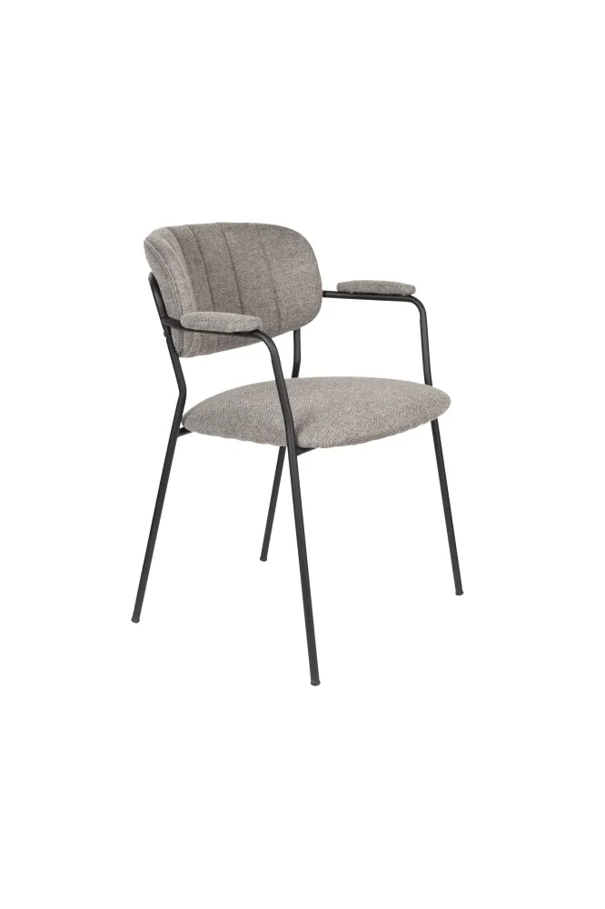 Set van 2 eetkamerstoelen Alina met armleuning Zuiver BV