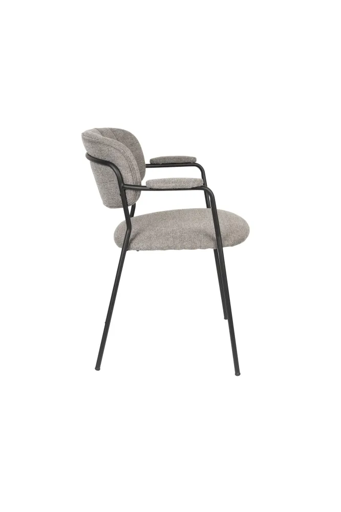 Set van 2 eetkamerstoelen Alina met armleuning Zuiver BV