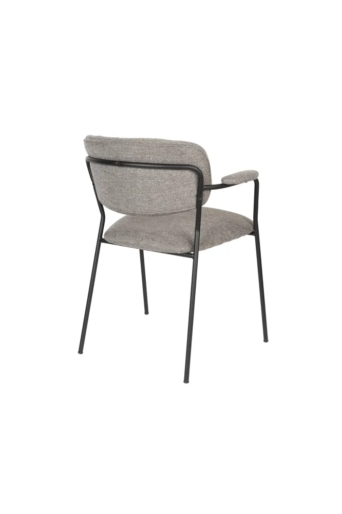Set van 2 eetkamerstoelen Alina met armleuning Zuiver BV