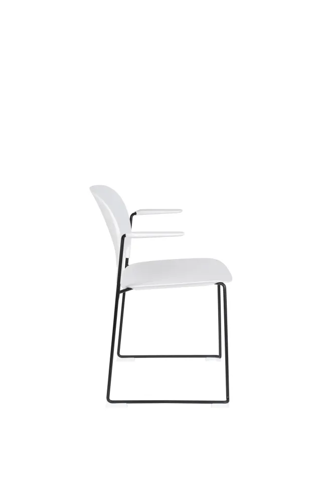 Set van 4 eetkamerstoelen Bradney met armleuning Zuiver BV