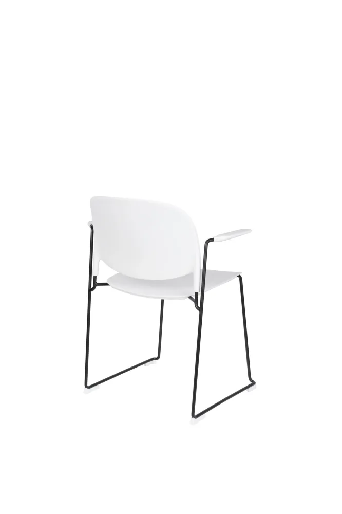 Set van 4 eetkamerstoelen Bradney met armleuning Zuiver BV
