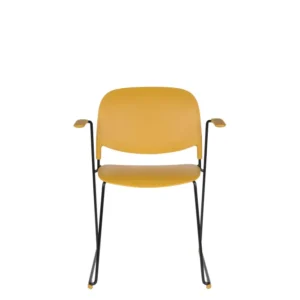 Set van 4 eetkamerstoelen Bradney met armleuning Zuiver BV