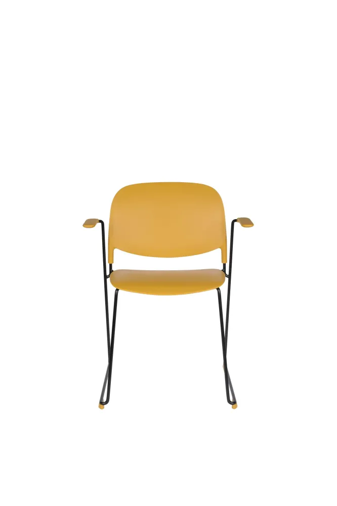 Set van 4 eetkamerstoelen Bradney met armleuning Zuiver BV