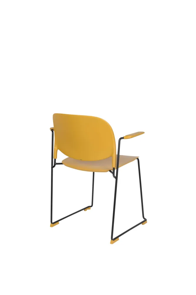 Set van 4 eetkamerstoelen Bradney met armleuning Zuiver BV