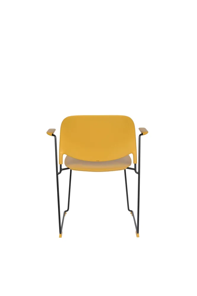 Set van 4 eetkamerstoelen Bradney met armleuning Zuiver BV