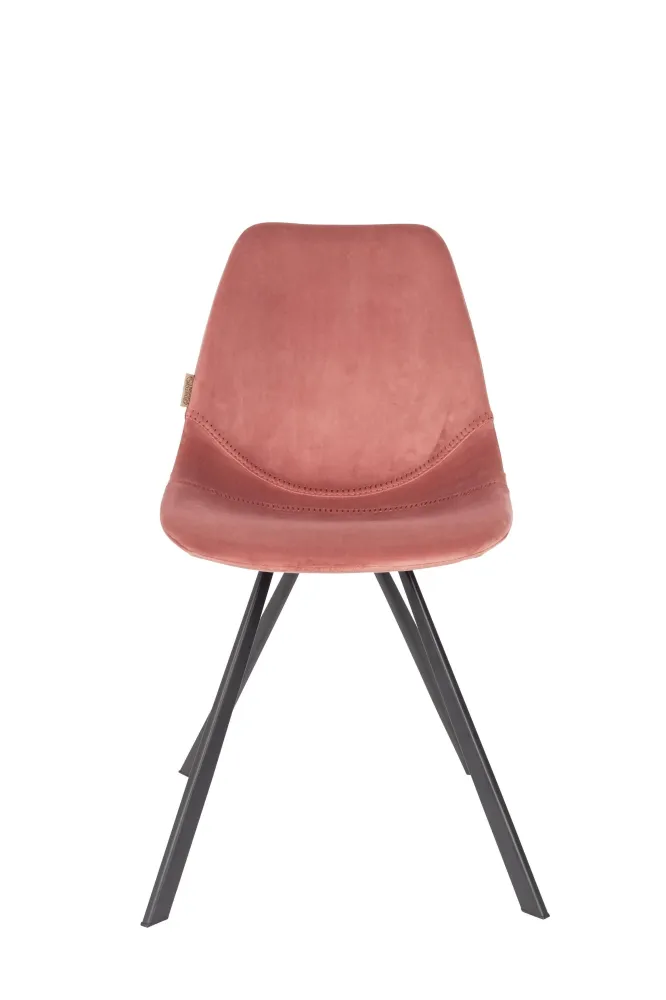 Set van 2 eetkamerstoelen Franky velvet Zuiver BV