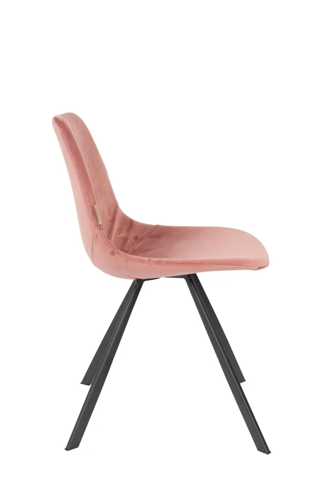 Set van 2 eetkamerstoelen Franky velvet Zuiver BV