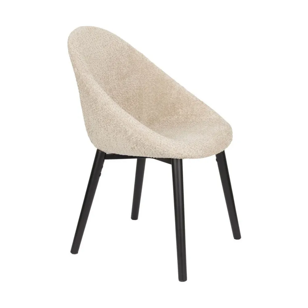 Dutchbone Fenna eetkamerstoel beige Zuiver