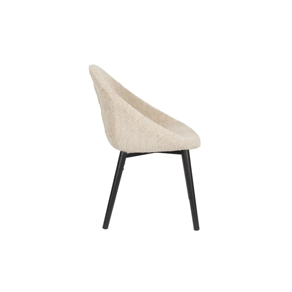 Dutchbone Fenna eetkamerstoel beige Zuiver