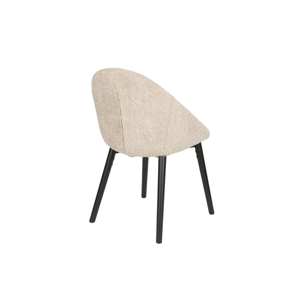 Dutchbone Fenna eetkamerstoel beige Zuiver