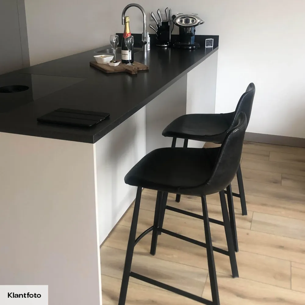 Dutchbone Franky barkruk H65 Black Zuiver