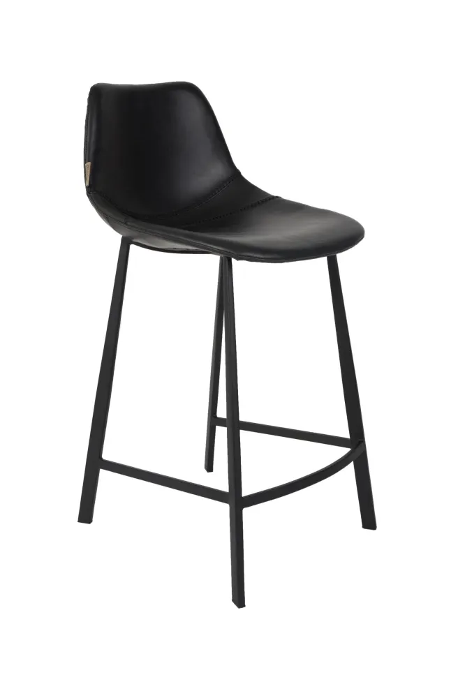 Dutchbone Franky barkruk H65 Black Zuiver