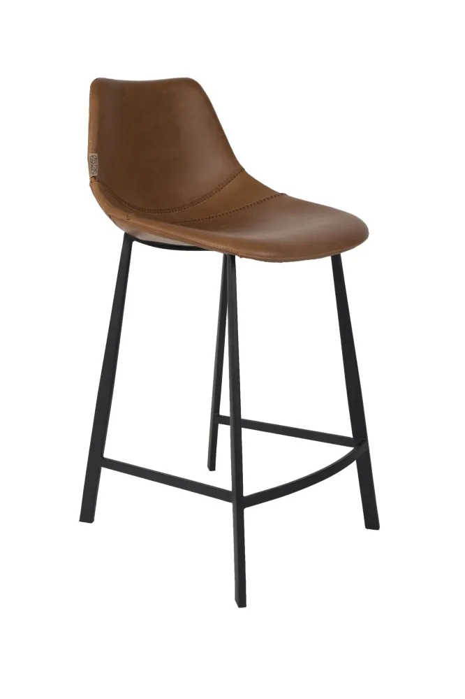 Dutchbone Franky barkruk H65 Brown Zuiver