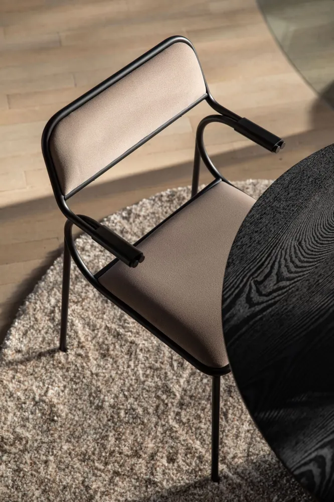 Zuiver Alba eetkamerstoel Black Beige