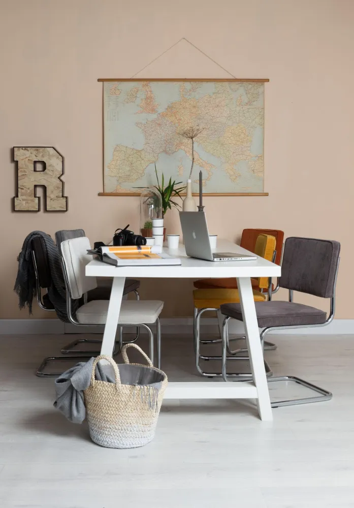 Zuiver Ridge Rib eetkamerstoel Cool Grey