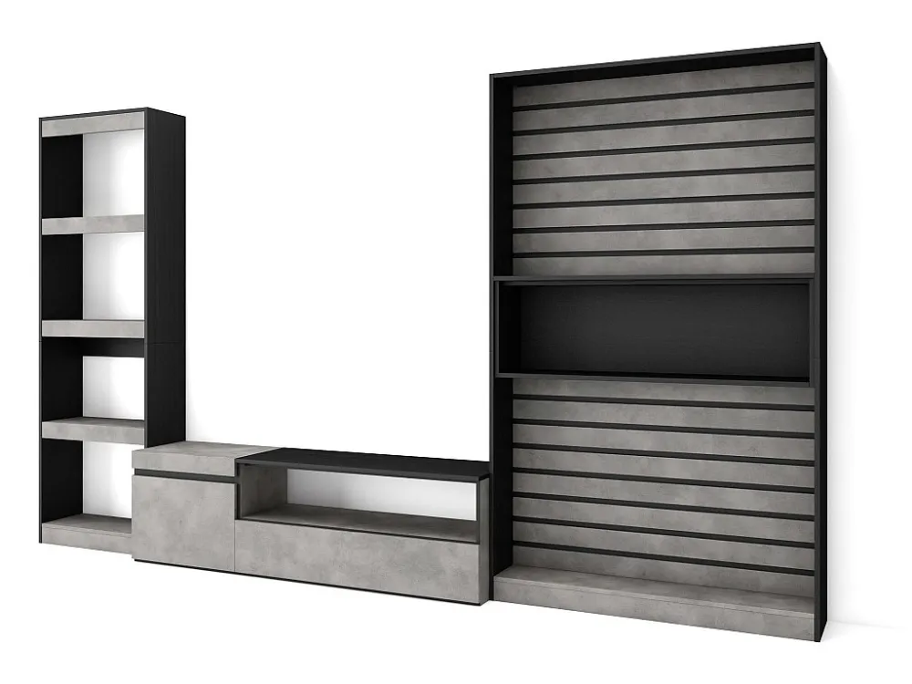 Meubels voor woonkamer, 320x186x35cm, TV-Tafel, Cement Skraut Home