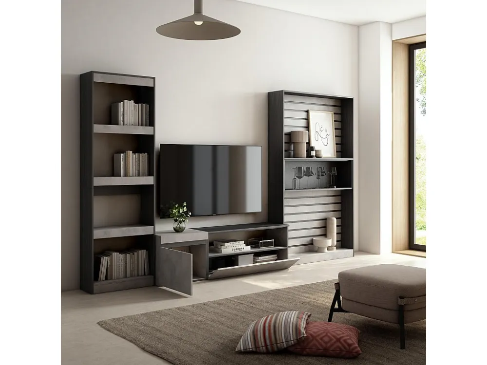 Meubels voor woonkamer, 320x186x35cm, TV-Tafel, Cement Skraut Home
