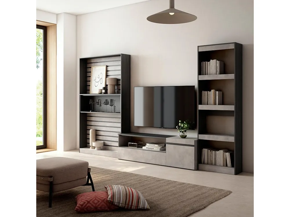 Meubels voor woonkamer, 320x186x35cm, TV-Tafel, Cement Skraut Home