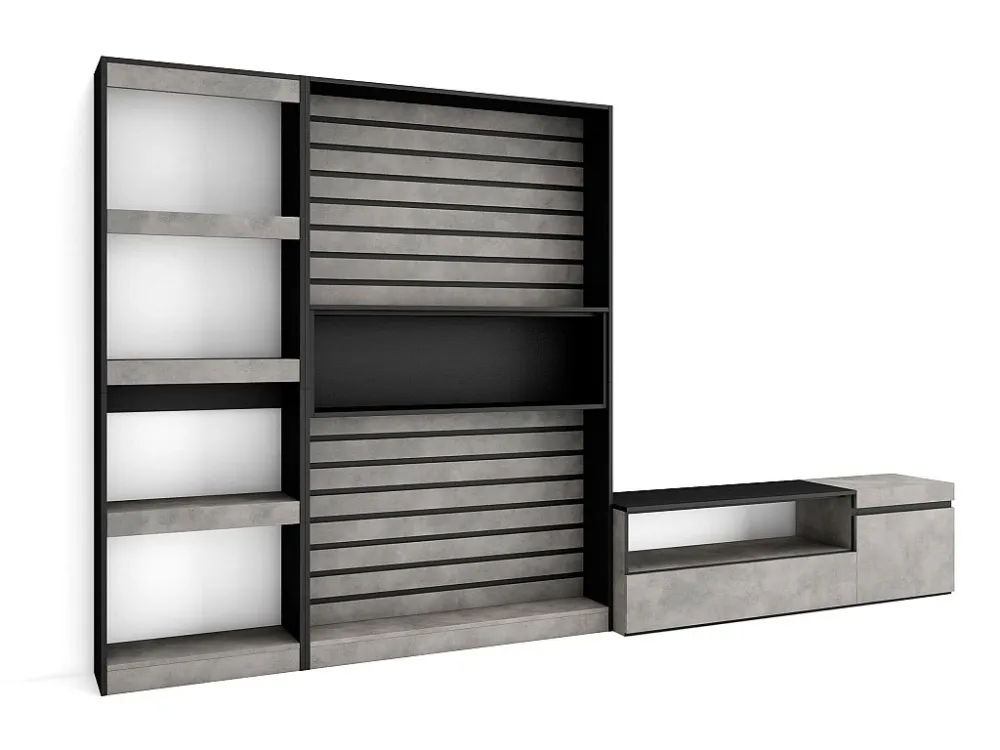 Meubels voor woonkamer, 320x186x35cm, TV-Tafel, Cement Skraut Home