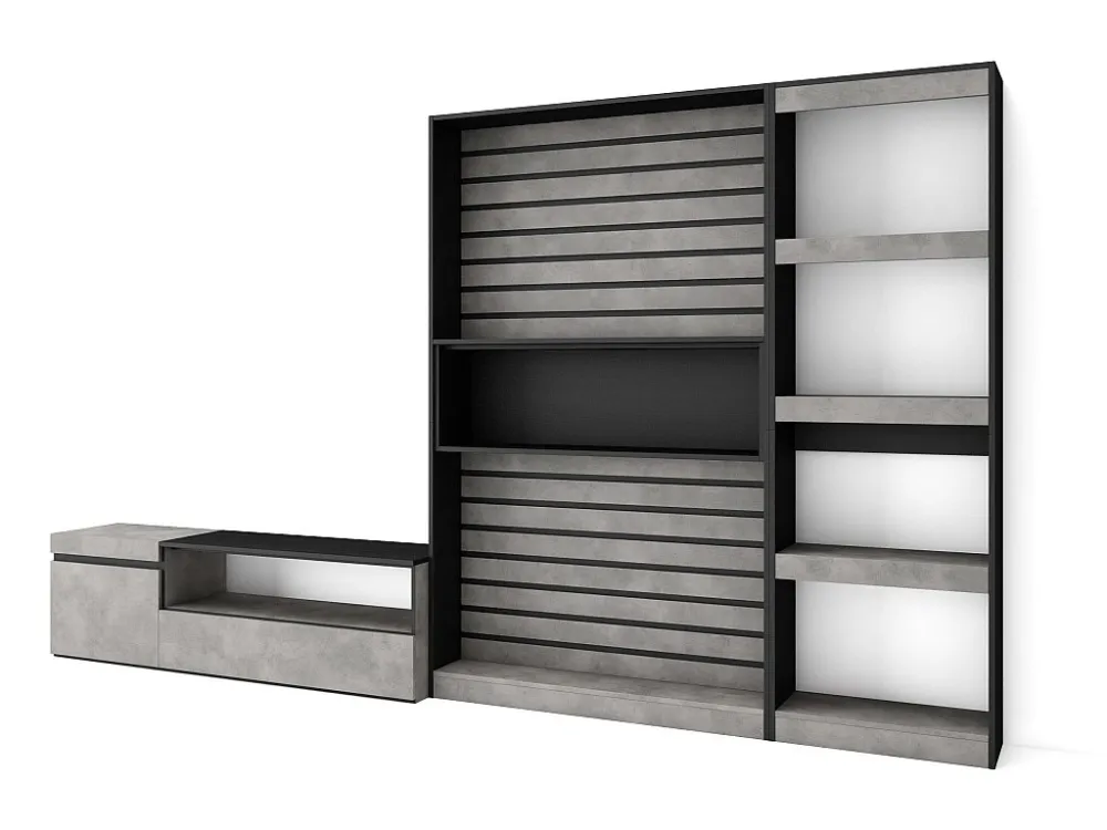 Meubels voor woonkamer, 320x186x35cm, TV-Tafel, Cement Skraut Home