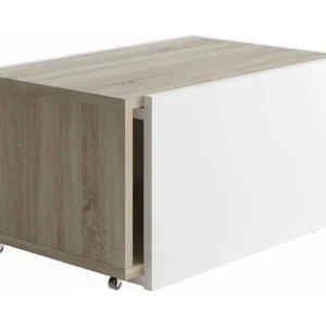 Uitschuifbare salontafel met schuiflade L74-125 cm - Slide Calicosy