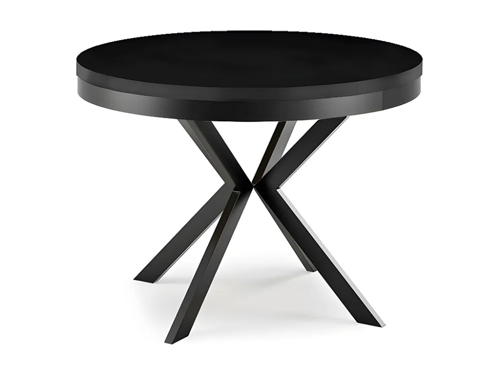 Eetkamertafel EDDER DT120 120x196x76 Zwart