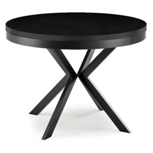 Eetkamertafel EDDER DT90 90x166x76 Zwart