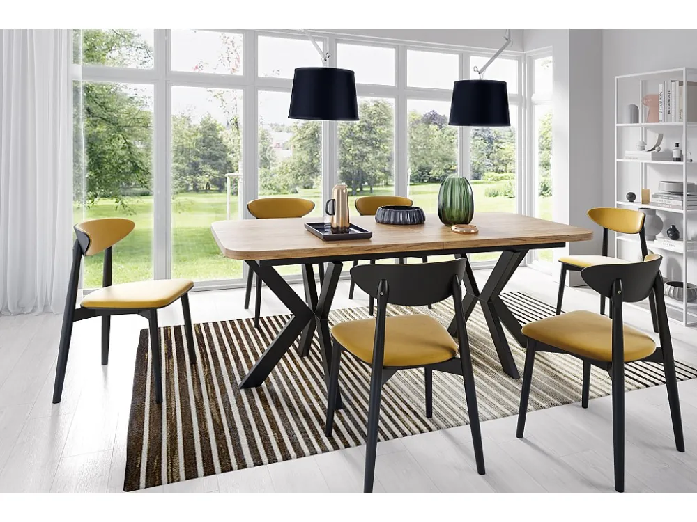 Eetkamertafel OSLO DT100 100x276x76 Oranje