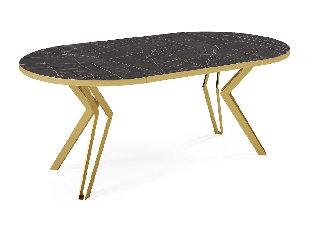 Eetkamertafel RANDI DT120 120x196x76 Zwart