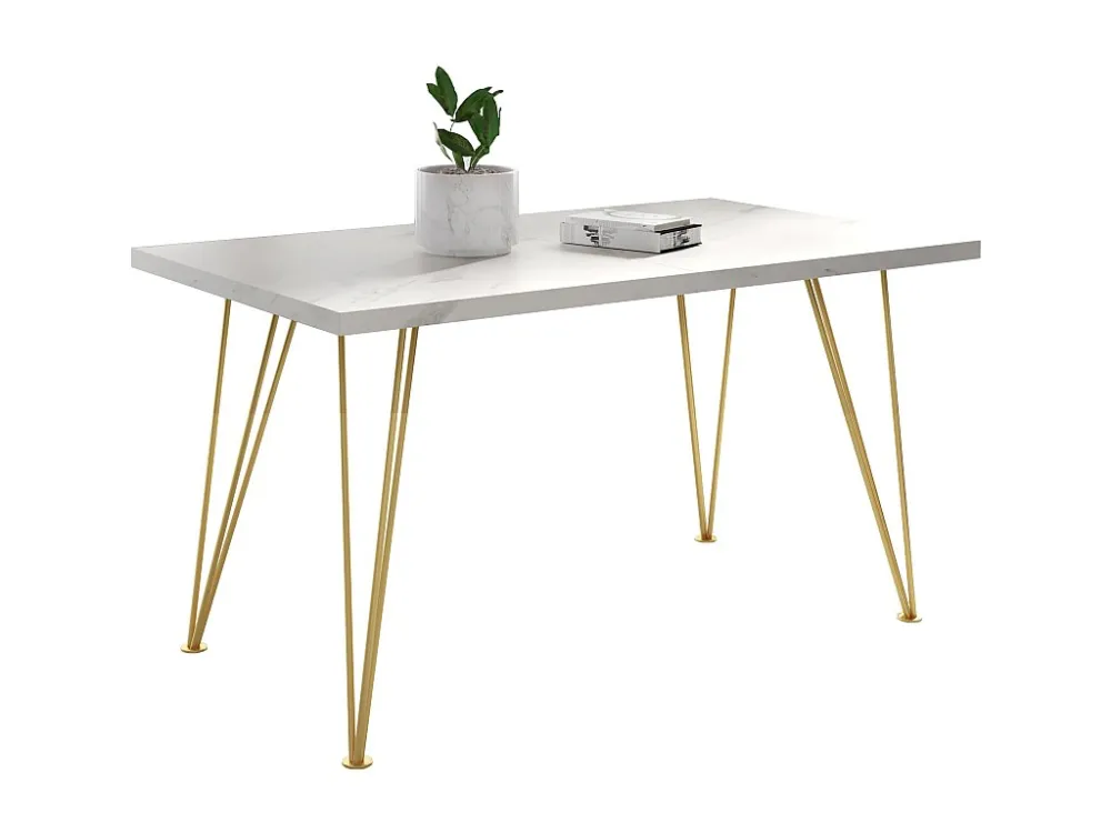 Eetkamertafel ROSE DT80 80x240x76 Wit