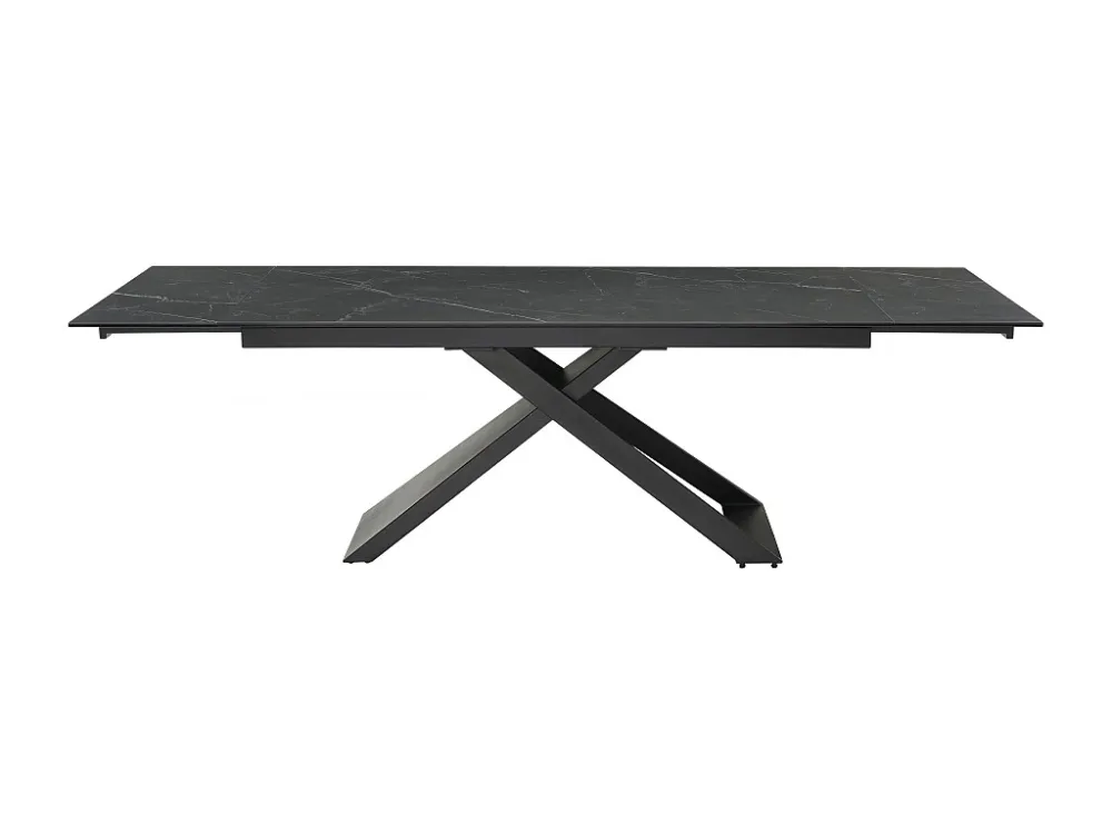 Verlengbare eettafel van keramiek en metaal - Zwart - XERENA van Pascal MORABITO Maison Céphy