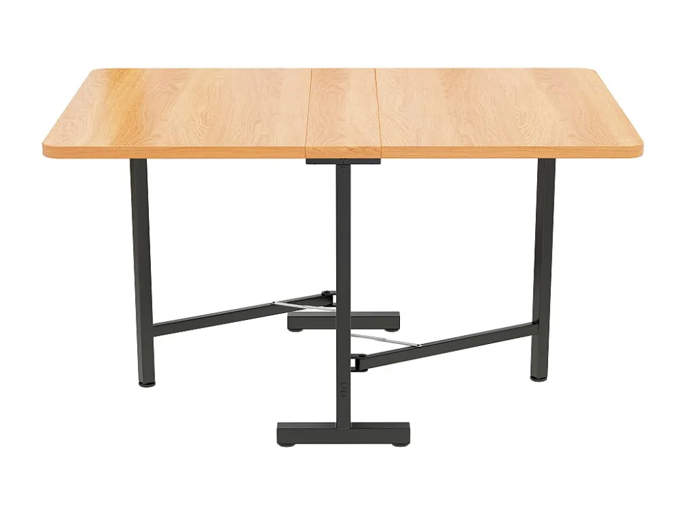 Opvouwbare MDF eettafel - 120 x 80 cm - geschikt voor 4 tot 6 personen - Naturel ModernLuxe