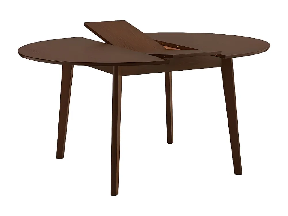 Ovale uitschuifbare eettafel TIFFANY - 4 à 6 personen - Massief beuken - Noten - Koop nu