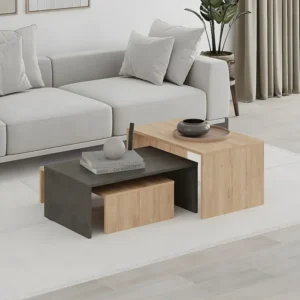 Set van 3 salontafels Trio - L80 cm Calicosy