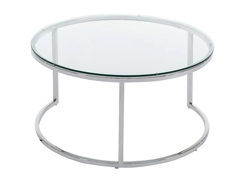 Nesttafels van gehard glas en roestvrij staal - Zilver - MAEVANE II PASCAL MORABITO